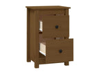Honey brown bedside table, 40x35x61.5 cm, solid pine wood, PIOC18670
