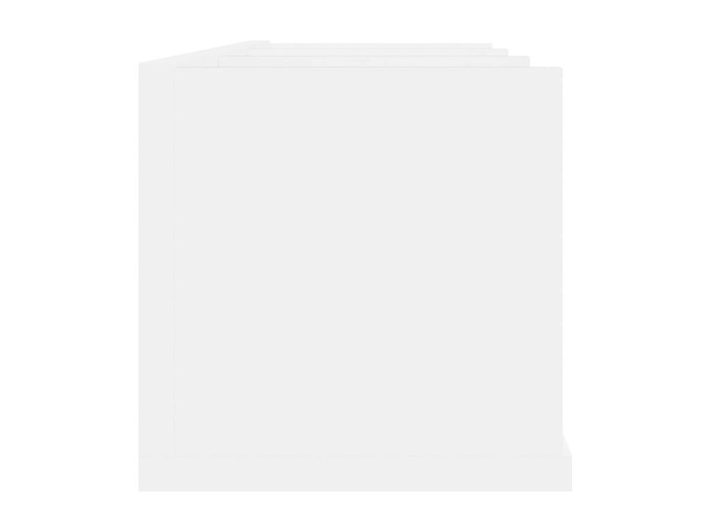 White wall-mounted CD shelf 75x18x18 VWWH35882