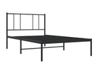 Metal bed frame with black headboard 100x190 KIXF26203