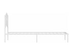 Metal bed frame with white headboard 75x190 cm TSGU67291