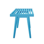 Plank and Beam Mid Century Single Wood Entryway Bench - 41.3 L x 16.5 W x 17.5 H