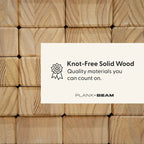 Plank and Beam Mid Century Single Wood Entryway Bench - 41.3 L x 16.5 W x 17.5 H