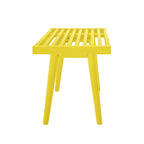 Plank and Beam Mid Century Single Wood Entryway Bench - 41.3 L x 16.5 W x 17.5 H