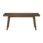 Plank and Beam Mid Century Single Wood Entryway Bench - 41.3 L x 16.5 W x 17.5 H