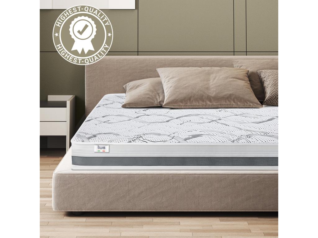 Single Mattress 115x205 with Memory Foam - Premium Quality - Height 20 cm - Made in Italy YRYE56657