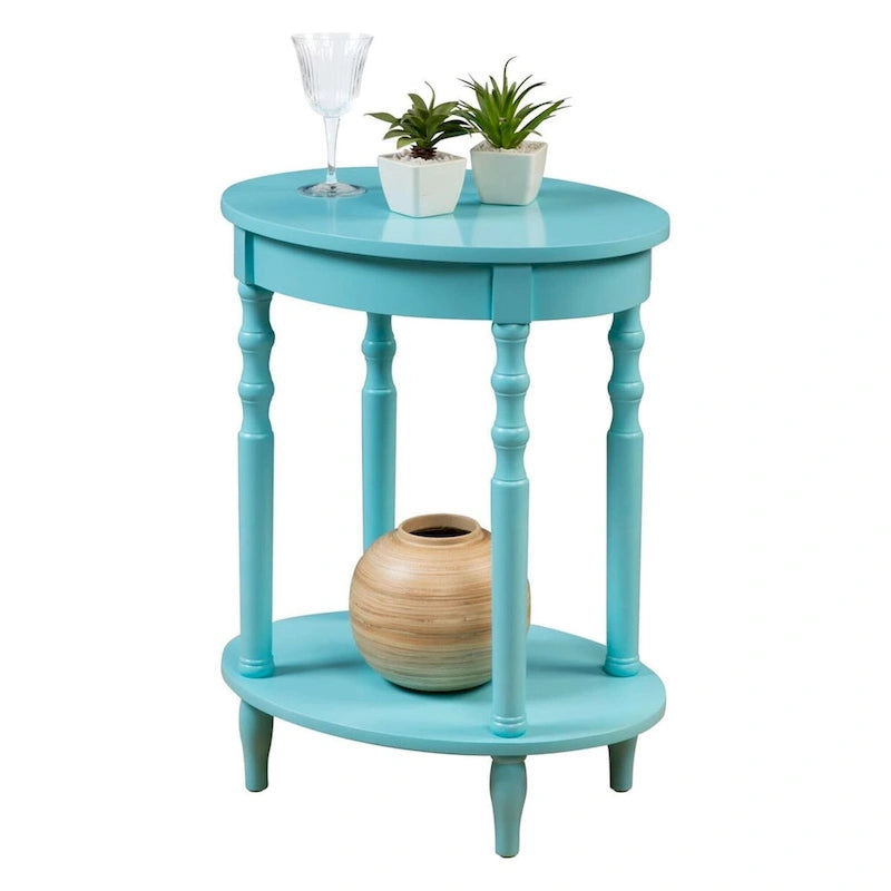 Convenience Concepts Classic Accents Brandi Oval End Table with Shelf