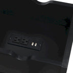 Convenience Concepts Oxford Flip Top End Table with Charging Station and Shelf