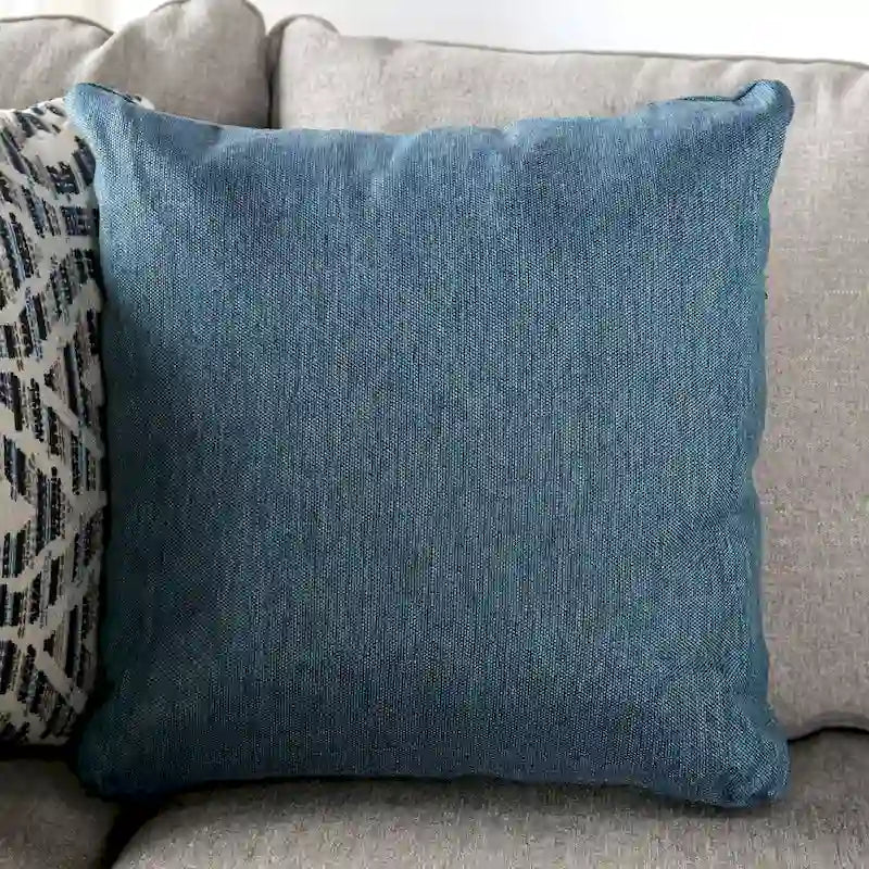 Ilka Transitional Chenille L-Shaped Flared Arms Sectional by Furniture of America