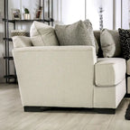 Ilka Transitional Chenille L-Shaped Flared Arms Sectional by Furniture of America