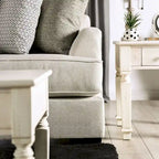 Ilka Transitional Chenille L-Shaped Flared Arms Sectional by Furniture of America