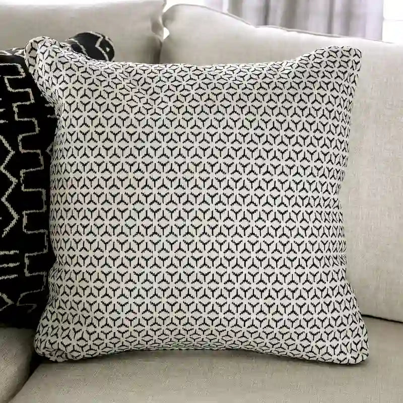 Ilka Transitional Chenille L-Shaped Flared Arms Sectional by Furniture of America