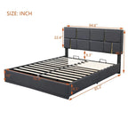 2-Pieces Bedroom Sets,Queen Size Upholstered Platform Bed