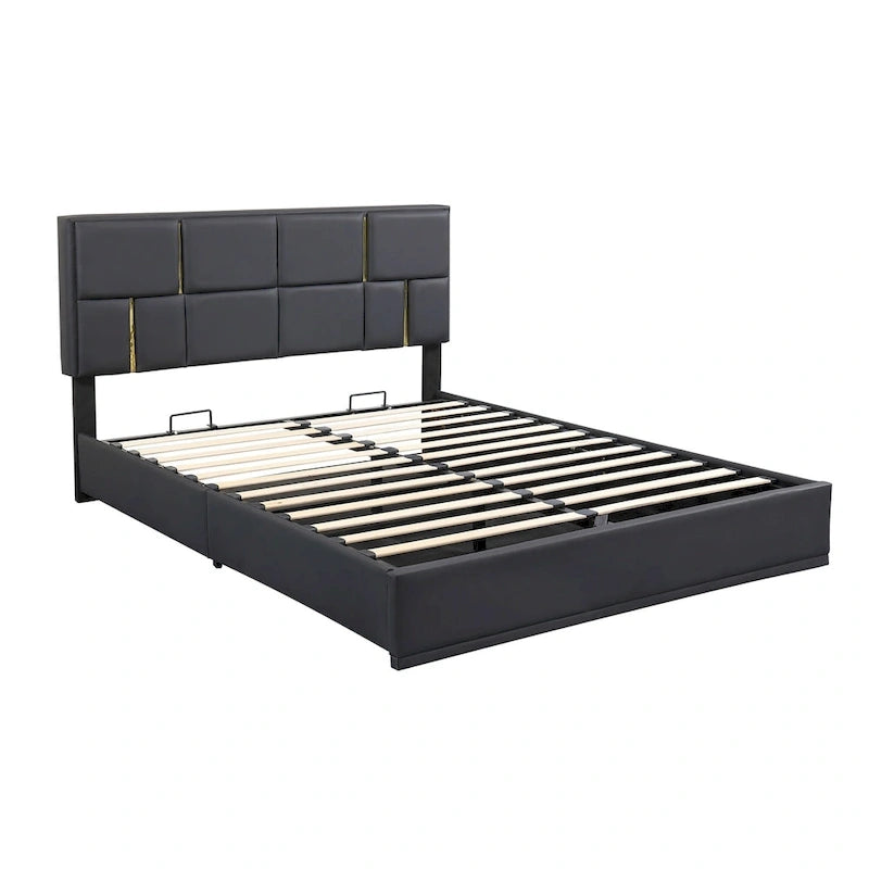 2-Pieces Bedroom Sets,Queen Size Upholstered Platform Bed