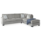Signature Design by Ashley Altari Gray 2-Piece Sectional with Chaise - 110W x 90D x 37H