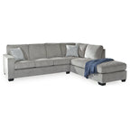 Signature Design by Ashley Altari Gray 2-Piece Sectional with Chaise - 110W x 90D x 37H
