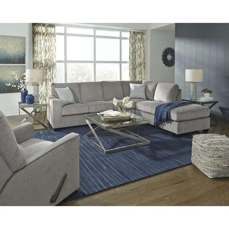 Signature Design by Ashley Altari Gray 2-Piece Sectional with Chaise - 110W x 90D x 37H