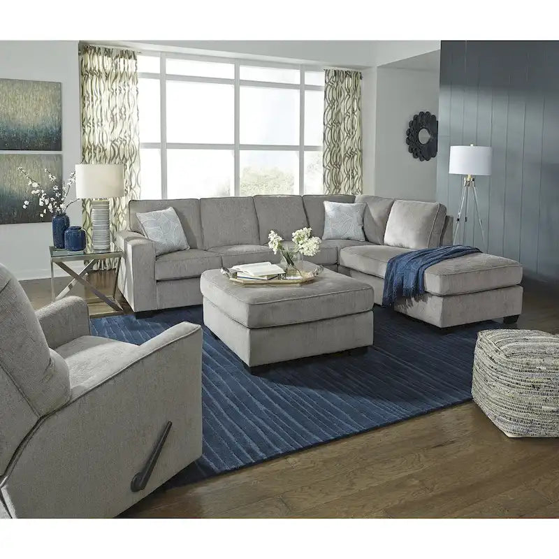 Signature Design by Ashley Altari Gray 2-Piece Sectional with Chaise - 110W x 90D x 37H