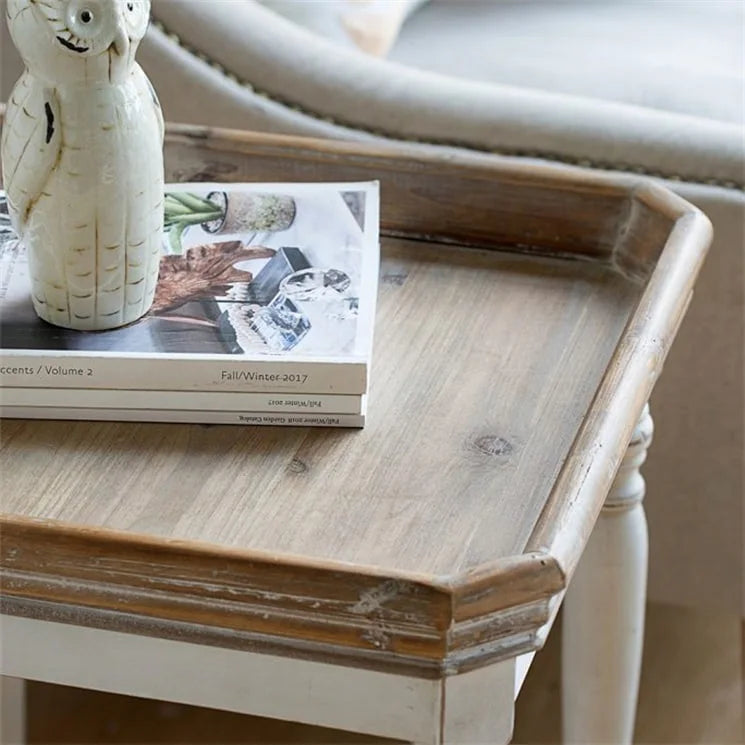 Square Wooden Side Table