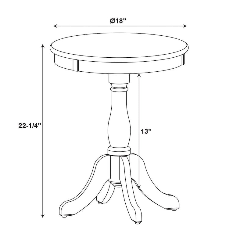 Powell Penelope Round End Side Table