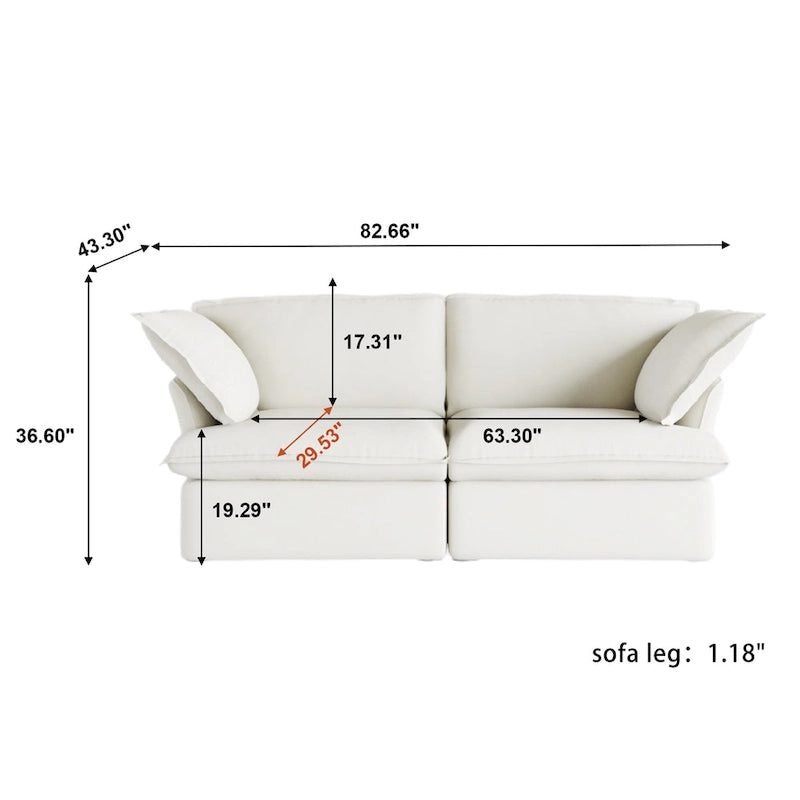 82.66 Upholstered Loveseat sofas sectional counch