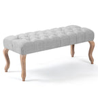 AVAWING Upholstered Tufted Ottoman Bench Accent Entryway Bench