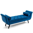 AVAWING Upholstered Tufted Ottoman Bench Accent Entryway Bench