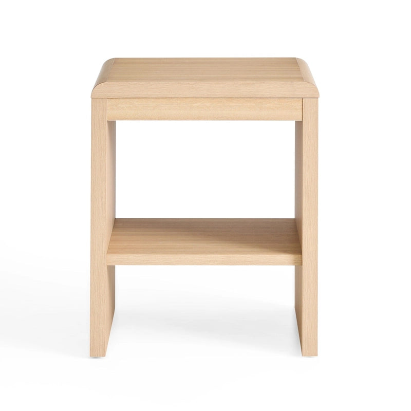 Brookside Reyna Modern Wood End Table with Rounded Corners
