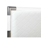 Somette Barry Upholstered Bedroom Set with Bed, Buffet & Lamp Table