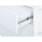 Somette Barry Upholstered Bedroom Set with Bed, Buffet & Lamp Table