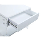 Somette Barry Upholstered Bedroom Set with Bed, Buffet & Lamp Table