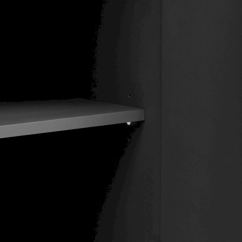 Storage Cabinet Accent Cabinet with Solid Wood Veneer and Metal Leg Frame for Living Room, Entryway