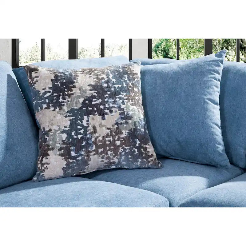 American Furniture Classics Bluebell Model A414V5-K2 U Shaped Sectional with 4 Throw Pillows