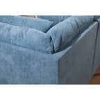American Furniture Classics Bluebell Model A414V5-K2 U Shaped Sectional with 4 Throw Pillows