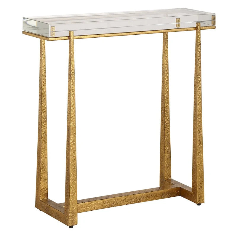 Uttermost Midas Thick Crystal Accent Table - 24H x 24W x 8.625D