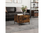 Smoked oak coffee table 50x50x40 Engineered wood KHQE33812