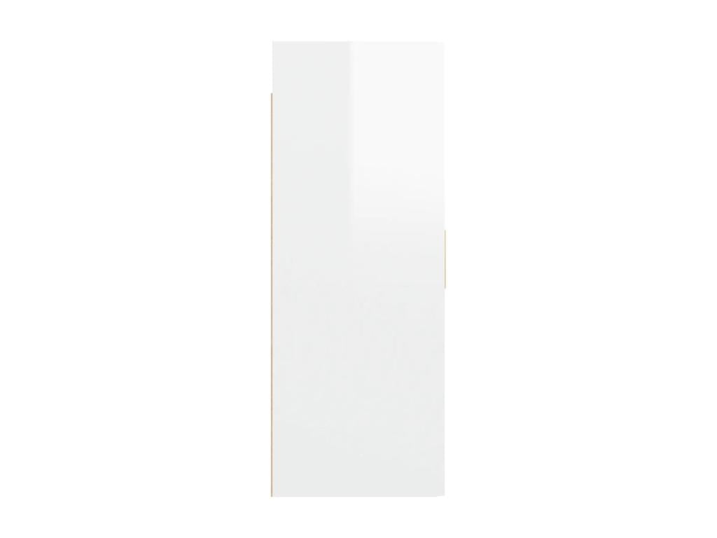 Wall-mounted cabinet, glossy white, 69.5x34x90 cm, OIUX42571