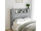 Grey LED Headboard Wardrobe 120x16.5x103.5 cm FNVC89506