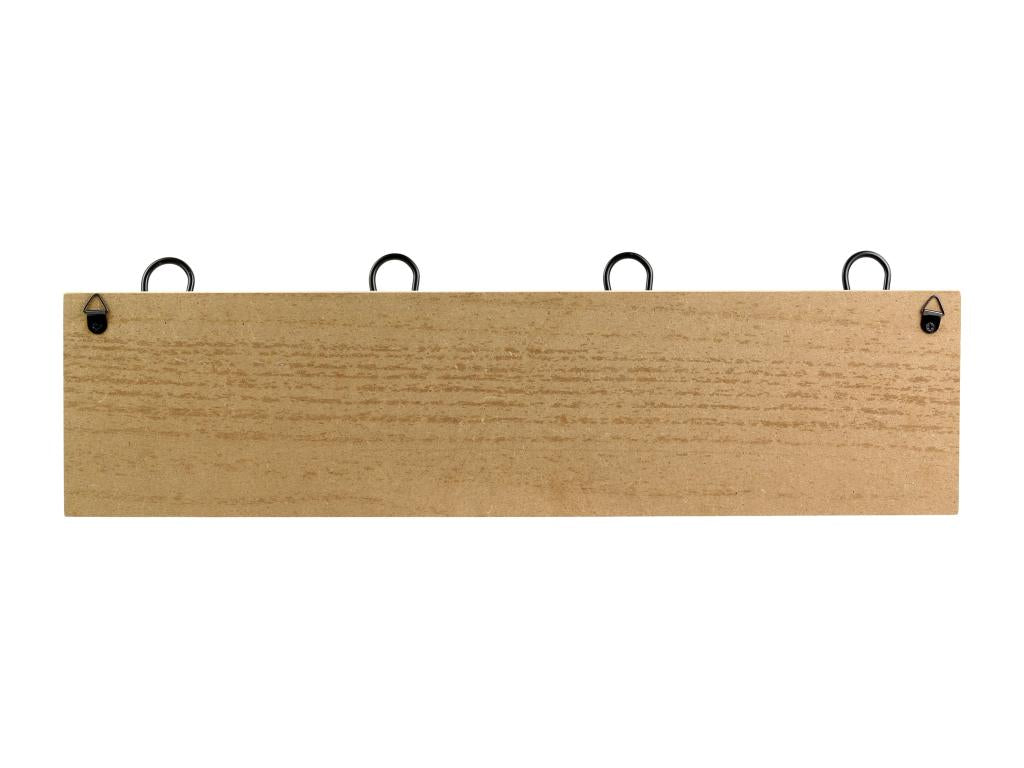 Elarivaère Wall Mounted 4 Hooks 48cm Natural IQOB32908