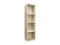 White and oak bookcase/TV unit, 36x30x143 cm, VHXT49489