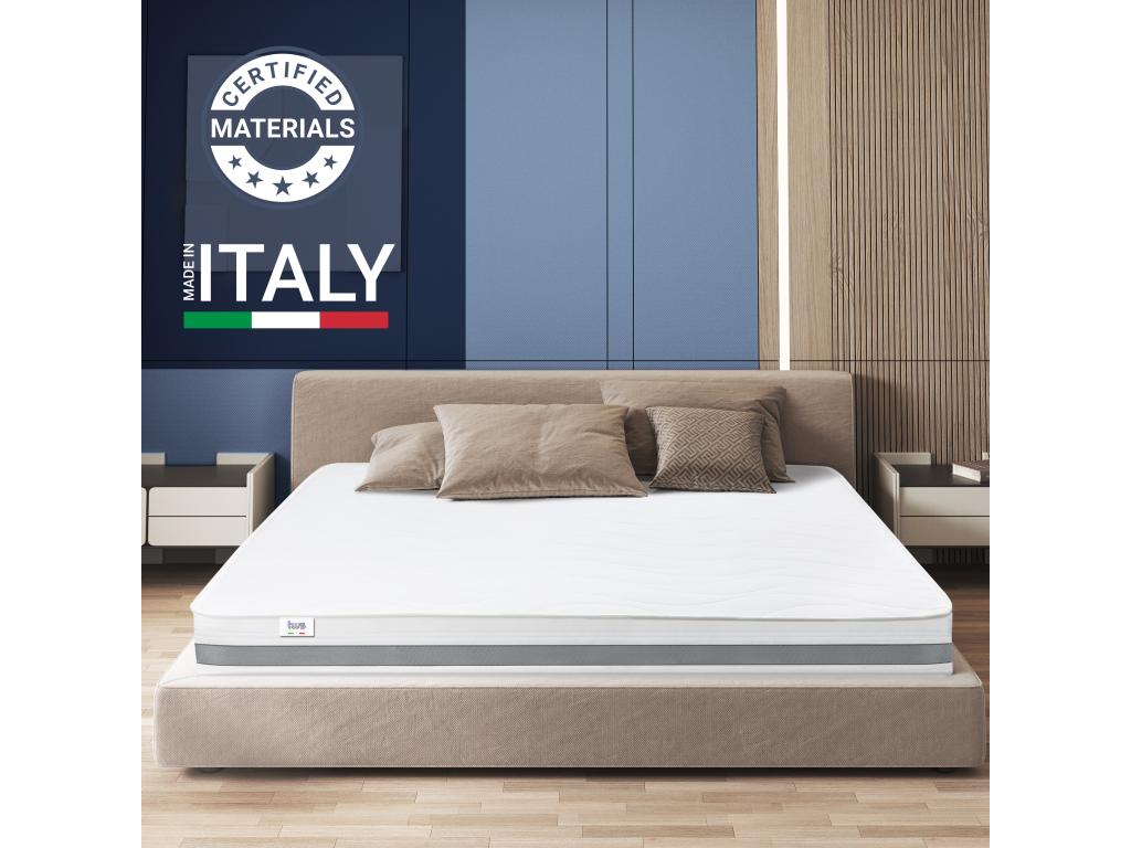 Single XL mattress 125x195 with orthopedic memory foam - Height 20 cm - Made in Italy IGXZ89151