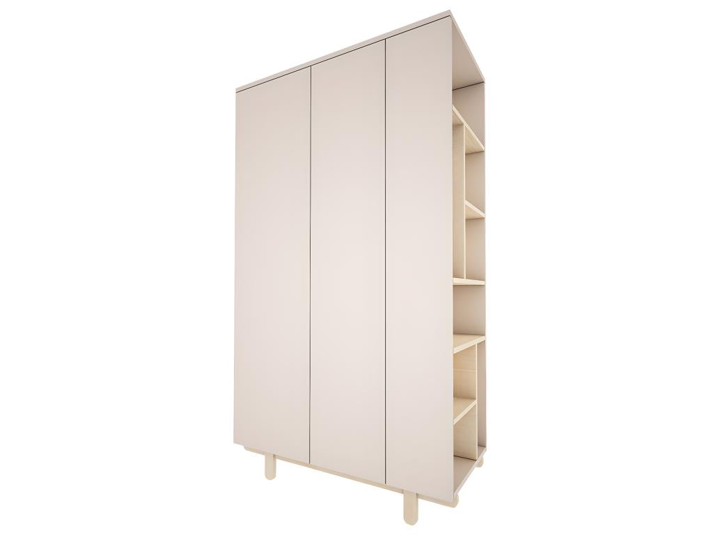 2-Door Wardrobe - Beige BIZN06080