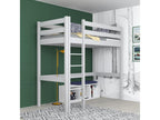 Wooden loft bed N05 Grey 100x200 DYIA95594