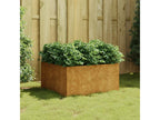 Corten steel planter 80x80x40 cm UUKA70170
