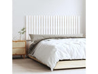 Wall-mounted headboard, white, 147x3x60 cm, solid pine wood, XOXG82351