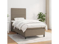 Upholstered bed base with 90x200 cm mattress, fabric DAGS77672