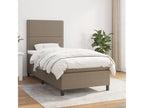 Upholstered bed base with 90x200 cm mattress, fabric DAGS77672