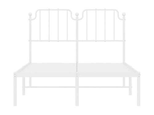 Metal bed frame with white headboard 120x200 CMNQ30360