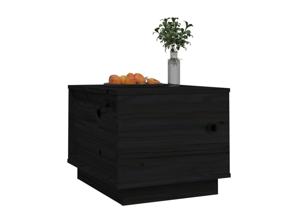 Coffee table, black, 40x50x35 cm, solid pine wood, NAIX35783