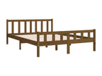 Bed frame Honey brown Solid wood 140x200 cm OUZK08319