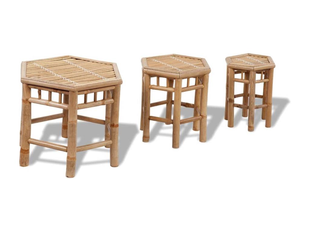 Elariva 3-piece garden stools ZDAD45705